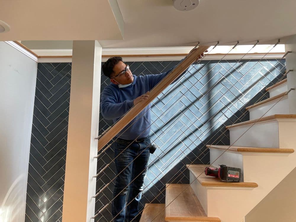 Gallery photos for Staircase Railing Installation: Image #2